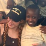 Singer Shakira with Akampulira Brighton