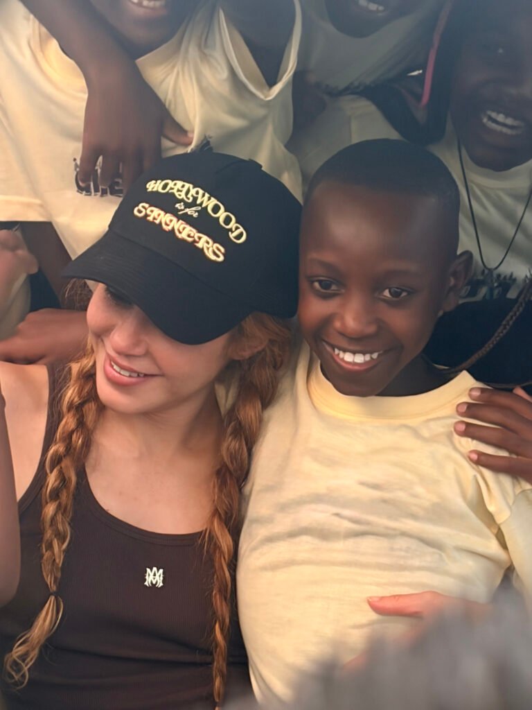 Singer Shakira with Akampulira Brighton